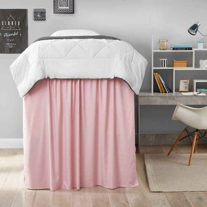 DormCo Pleated Wrap Around Bed Skirt Wayfair